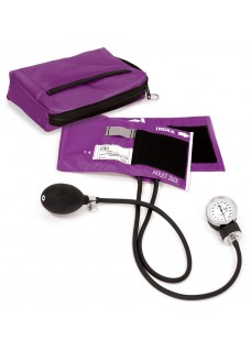 Premium Aneroid Sphygmomanometer with Carry Case Purple